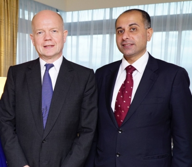 Sajjad Karim MEP with Lord Hague