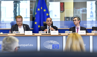     Photos are of Sajjad Karim MEP hosting the conference on Russian interference in the European Parliament.