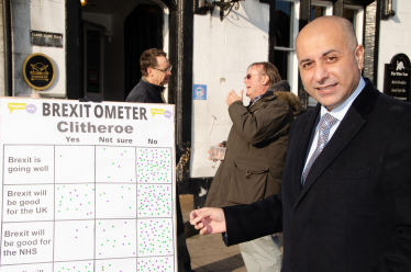 Sajjad with the Brexitometer chart